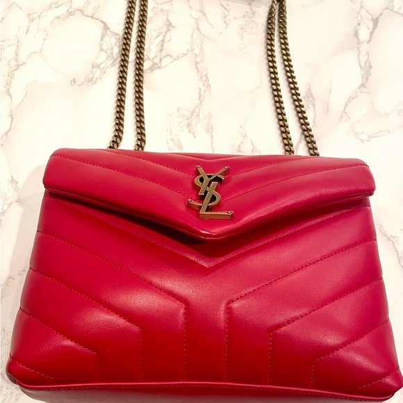 ❌❌SOLD❌❌ Saint Laurent LouLou Small Red - Picture 4 of 16